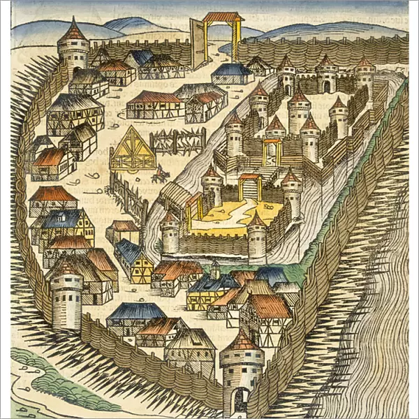 Sabatz, illustration from The Liber Chronicle (Nuremberg Chronicle