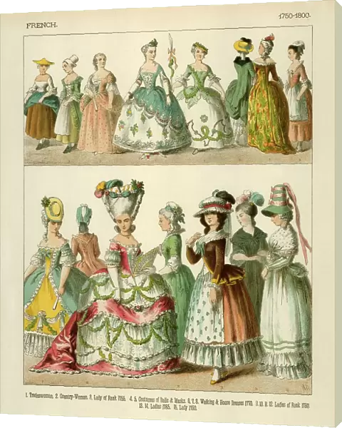 French Costumes 1750-1800