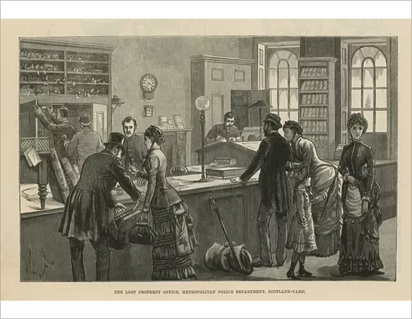 The Lost Property Office in Scotland Yard (engraving)