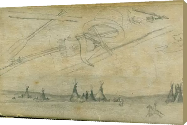 Sketches, 1851 (pencil on paper)