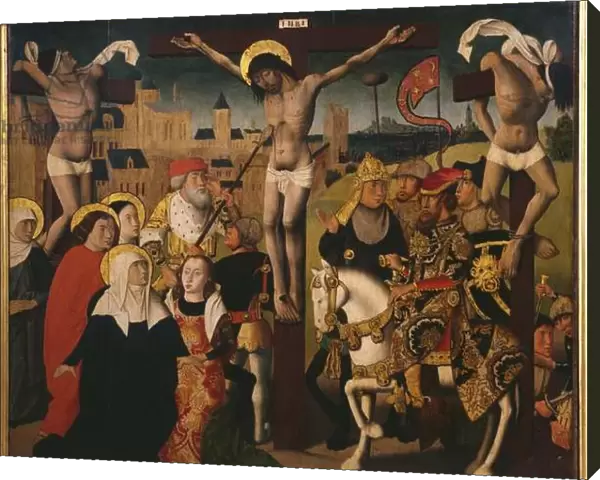 Passion Triptych, Crucifixion, central panel (oil on panel) (see also 345856, 345857