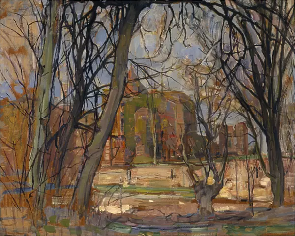 Spring Sun (Lentezon): Castle Ruin: Brederode, c. 1909-10 (oil on masonite)