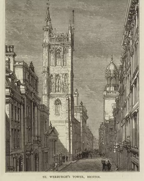 St Werburghs Tower, Bristol (engraving)