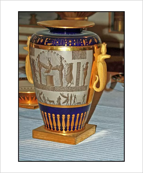 Vase, Vivant Denon, Egyptian Porcelain Service, Sevres
