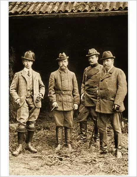 Prince Alfred, Czar Nicholas II and Ernst Ludwig, 1897 (b  /  w photo)
