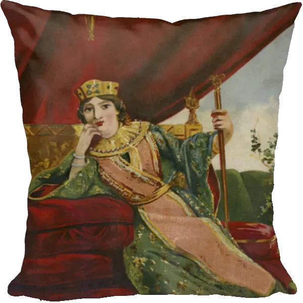 Empress Theodora, wife of the Byzantine Emperor Justinian I (chromolitho)