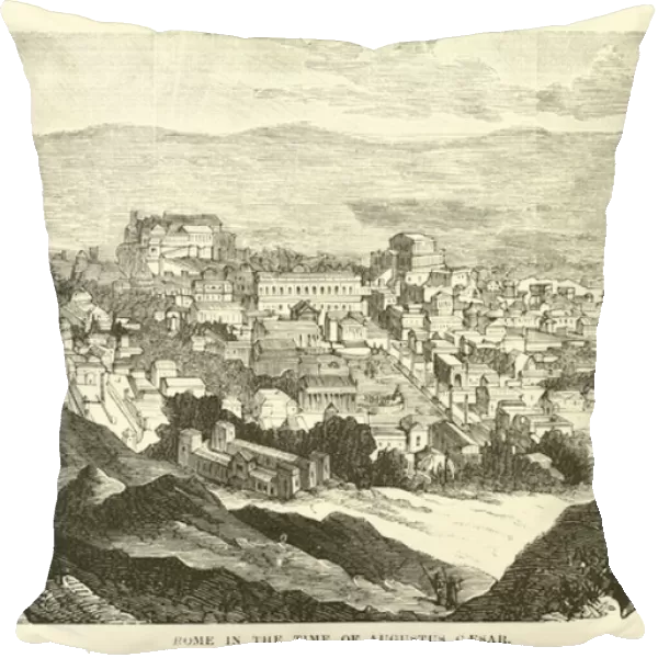 Rome in the time of Augustus Caesar (engraving)