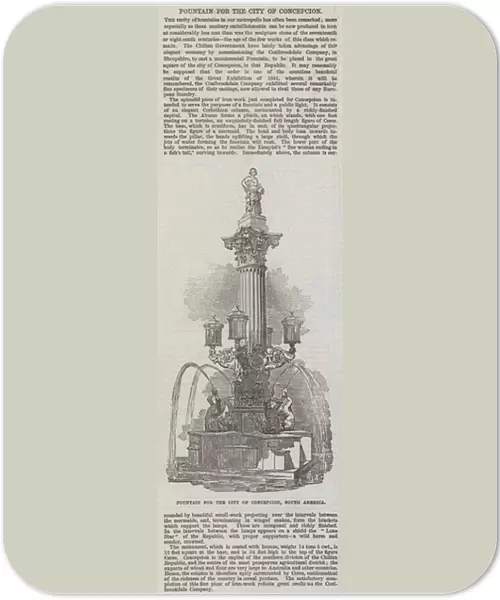 Fountain for the City of Concepcion (engraving)