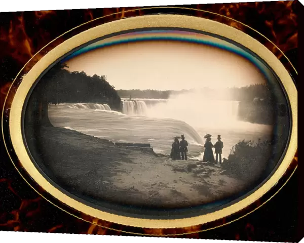 Daguerreotype of Niagara Falls by Babbitt, c. 1855 (daguerreotype)