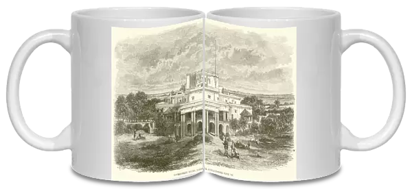 Government House, Lahore, Punjaub (engraving)