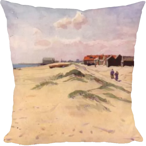 Southwold Beach, Suffolk (colour litho)