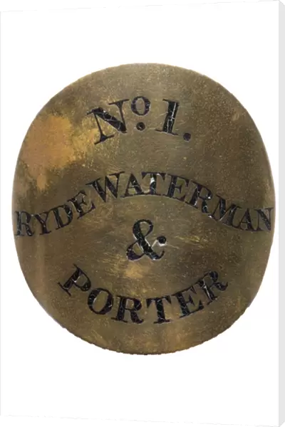 Watermans arm badge, Ryde, Isle of Wight, c. 1840 (bronze)