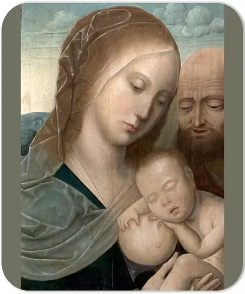 Virgin and Child with St Joseph, 1500-50 (oil on wood)