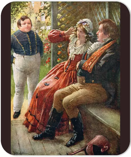 The Fat Boy, illustration for Character Sketches from Dickens compiled by B. W