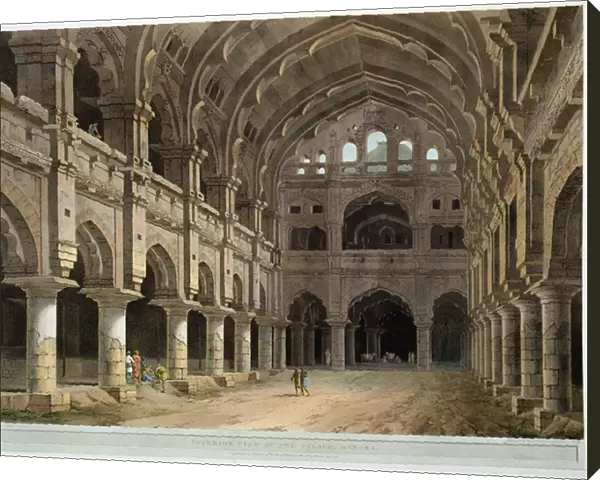 Interior of the Palace, Madura, plate XV from Oriental Scenery