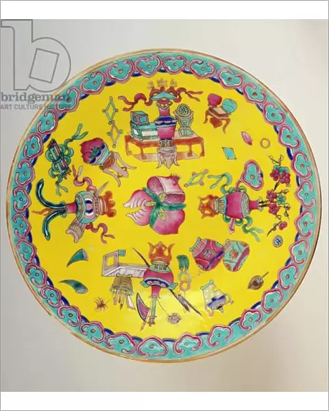 Decorated plate, 1736-95 (ceramic)