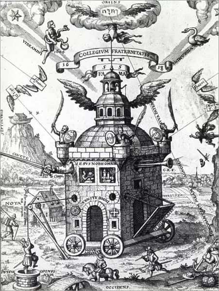 Frontispiece of Collegium Fama Fraternitatis by Theophilus Schweighardt, 1618
