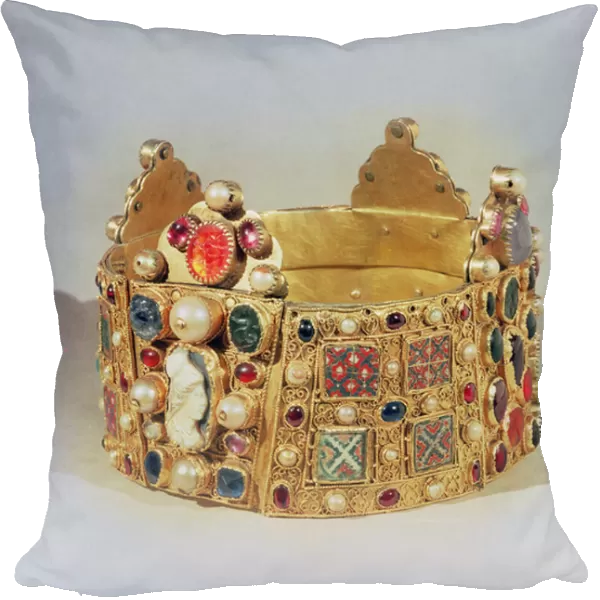 The Crown of Hildesheim (gold & precious stones)
