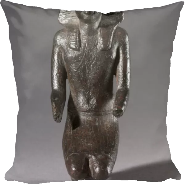 Statuette of Kneeling King, Greco-Roman Period, 304-30 BC (bronze)