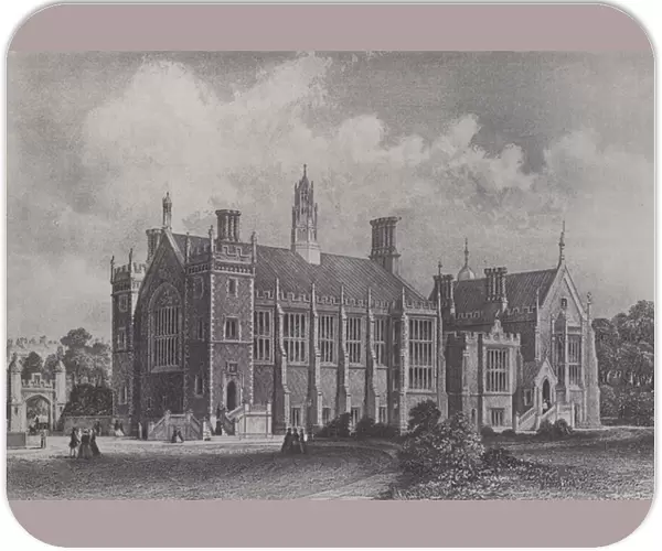 View of the New Hall and Library, Lincolns Inn (litho)