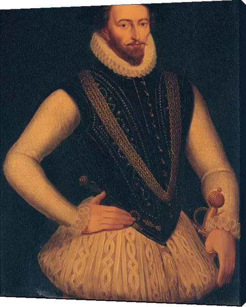 Portrait of Sir Walter Raleigh, 1595 (oil on panel)