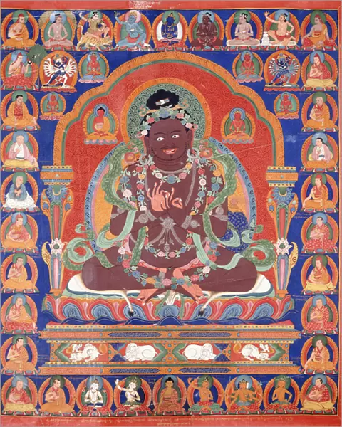 A Thang-Ka depicting the Mahasiddha Bir Va Pa, c. 1600 (painted fabric)