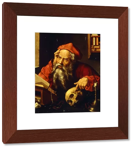 Saint Jerome, (oil on panel)