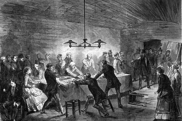 Paris 1870: Arrest operates in an underground gambling house on Rue de la Harpe