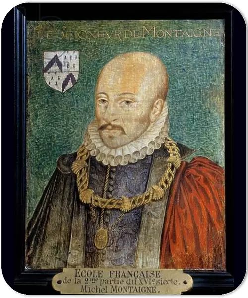 Portrait of Michel Eyquem, Lord of Montaigne (1533-1572) Anonymous painting