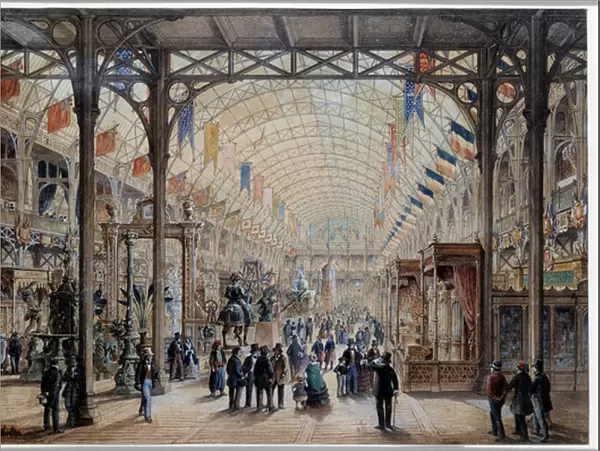 Industrial Revolution: 'View of the Palais de l Industrie in Paris'