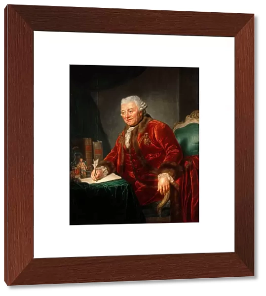 Portrait de Christian Andreas Cothenius (1708-1789) medecin allemand'