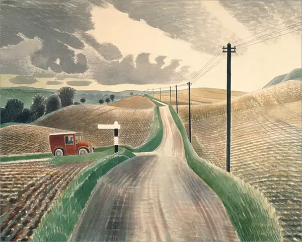 Wiltshire Landscape, 1937 (watercolour)