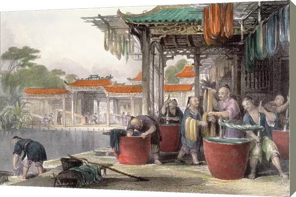 Dyeing and Winding Silk, from China in a Series of Views