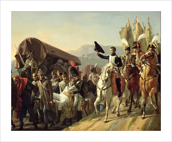 Napoleon (1769-1821) Pays Homage to the Courage of the Wounded, 1806 (oil on canvas)
