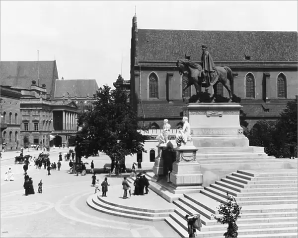 View of Schweidnitz, Breslau (modern day Wroclaw) Poland, c. 1910 (b  /  w photo)