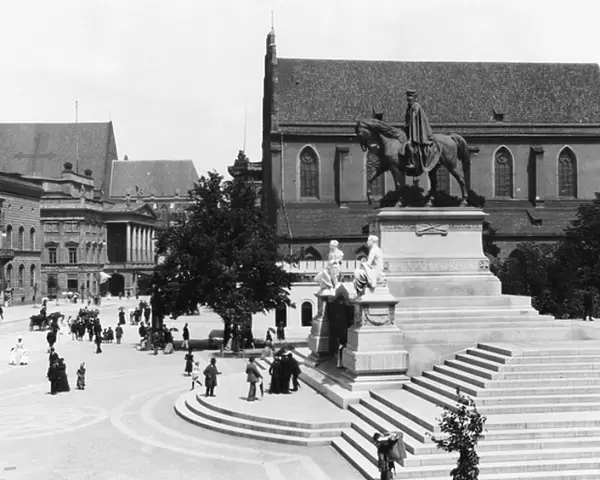 View of Schweidnitz, Breslau (modern day Wroclaw) Poland, c. 1910 (b  /  w photo)