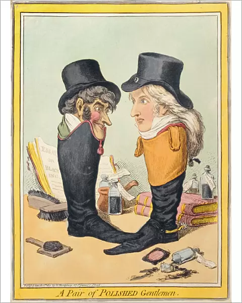 A Pair of Polished Gentlemen, published by Hannah Humphrey in 1801 (hand-coloured etching