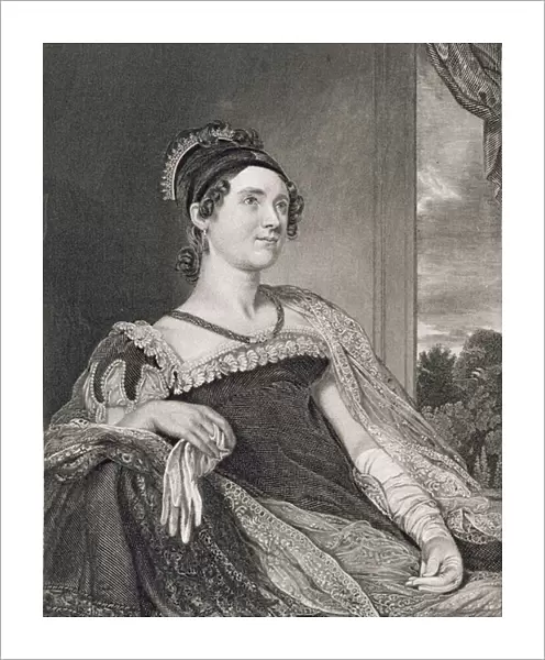 Louisa Catherine Adams (1775-1852) engraved by G. F. Storm (fl. c. 1834) (engraving)