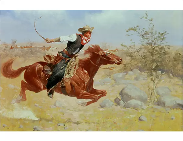 Galloping Horseman, c. 1890 (oil on canvas)