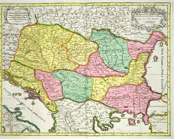 Map of the Kingdom of Hungary and the States which are United to its Crown, pub