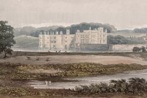 Leeds Castle, from R. Ackermanns (1764-1834) Repository of Arts