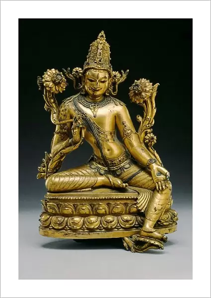 The Bodhisattva Avalokiteshvara, from Kurkihar, Bihar, Pala Dynasty (gilt bronze)
