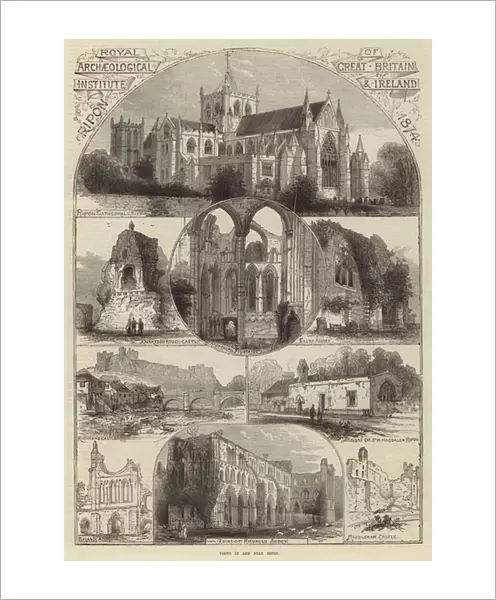 Views in and near Ripon (engraving)