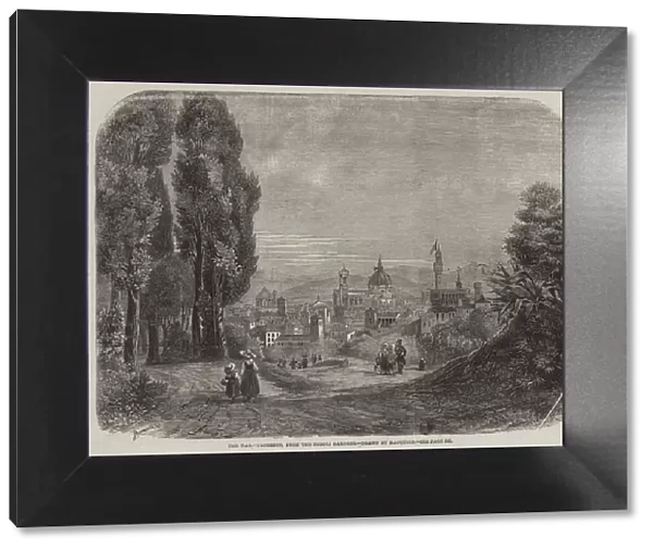 The War, Florence, from the Boboli Gardens (engraving)