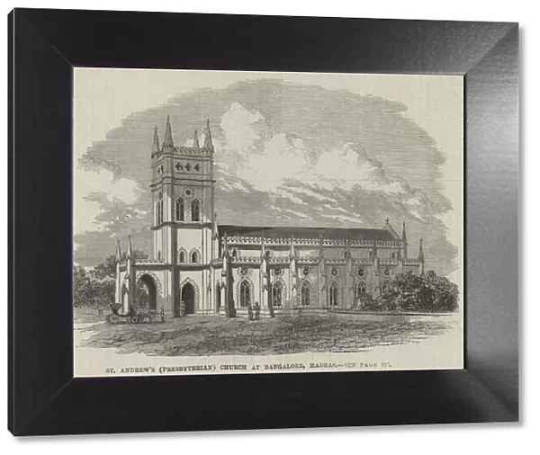 St Andrews (Presbyterian) Church at Bangalore, Madras (engraving)
