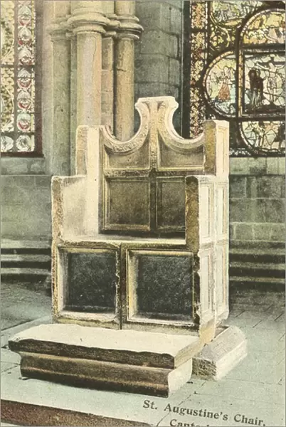 St Augustines Chair, Canterbury Cathedral (colour photo)