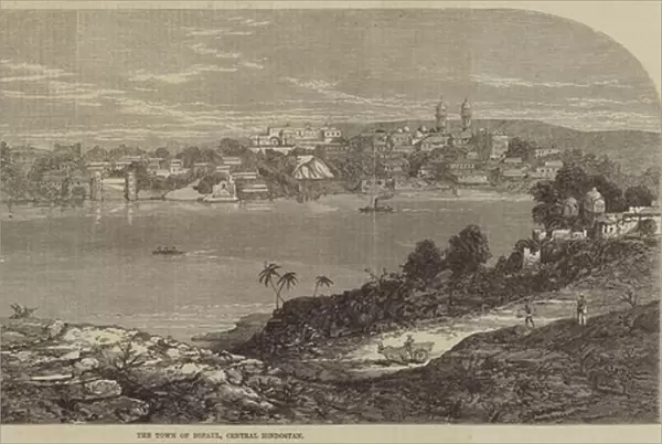 The Town of Bopaul, Central Hindostan (engraving)