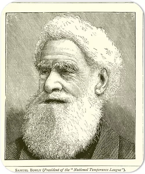 Samuel Bowly (President of the 'National Temperance League') (engraving)