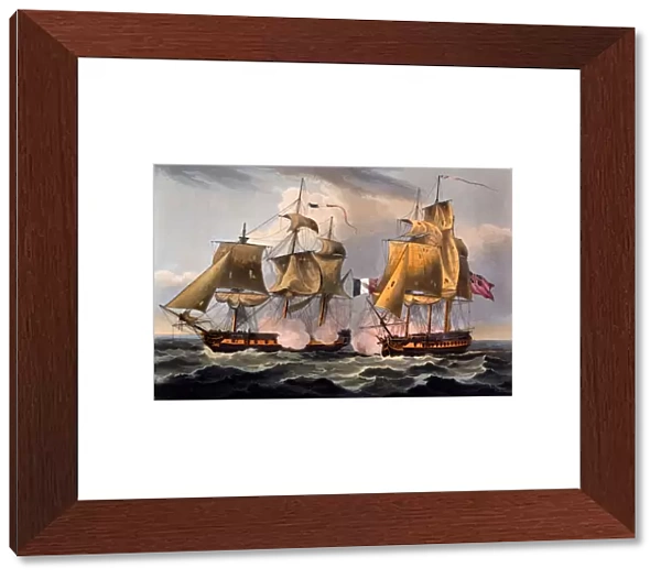 Capture of Castor, print made by Thomas Sutherland, from