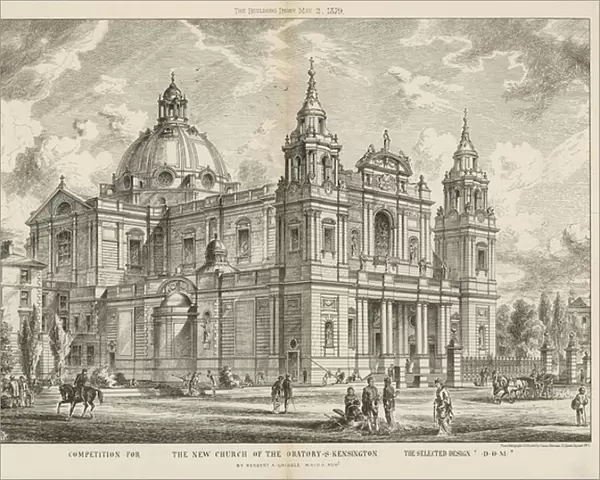 The new church of the Oratory (engraving)
